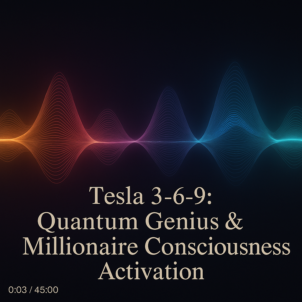 Tesla 3-6-9: Quantum Genius & Millionaire Consciousness Activation